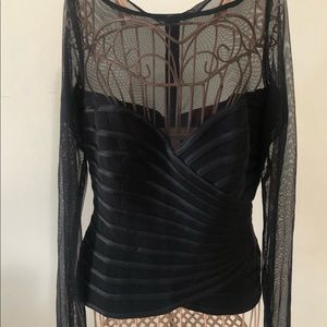 Mesh peplum zip blouse JS Collection blouse